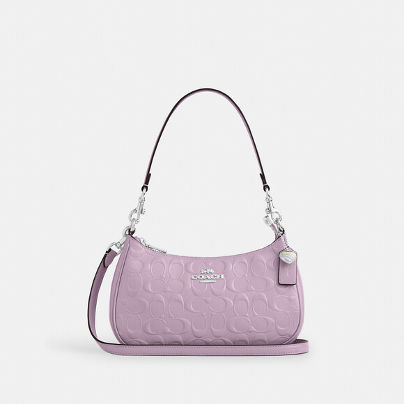 Coach Outlet Teri Shoulder Bag In Signature Leather With Heart Charm